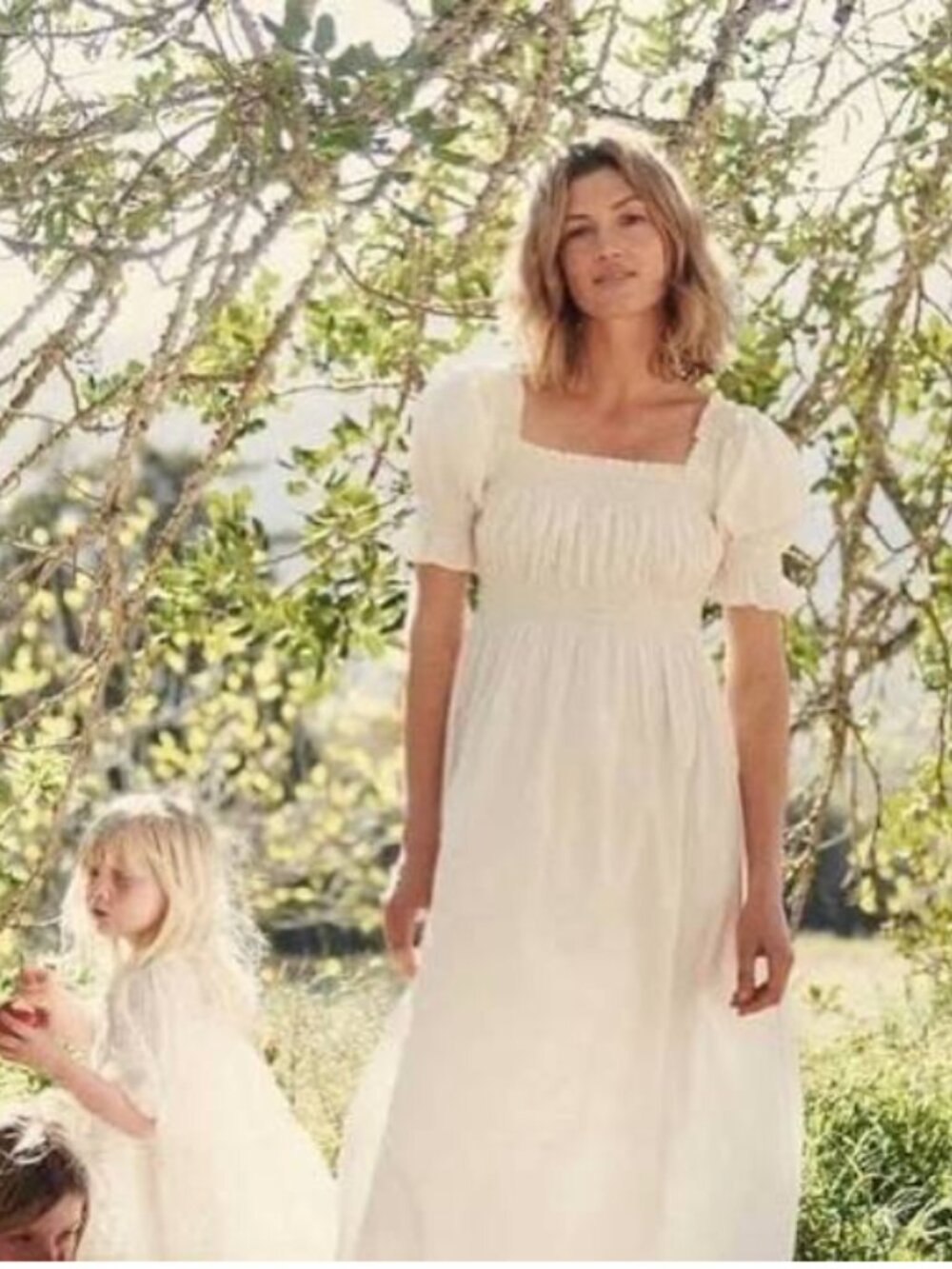 Doen Eclipse Dress , XS, Salt Poplin (White)